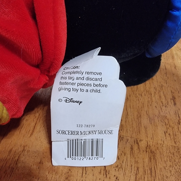 Large Disney World Sorcerer Mickey Mouse 20" Plush Stuffed Animal - Picture 9 of 9
